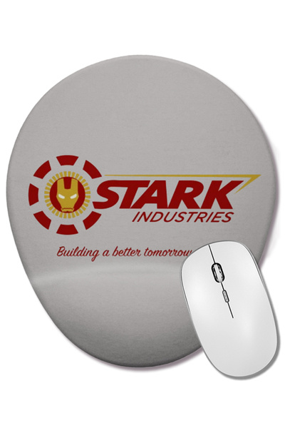 BASKI DÜNYASI Stark Industries Avengers Iron Man 02 Οβάλ ποντίκι με υποστήριξ...