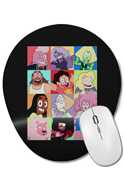 BASKI DÜNYASI Σετ χαρακτήρων Steven Universe Οβάλ ποντίκι με υποστήριξη καρπού