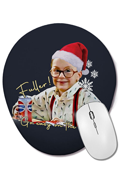 BASKI DÜNYASI Mouse Pad oval Fuller Go Easy Christmas Classic Home Alone cu s...