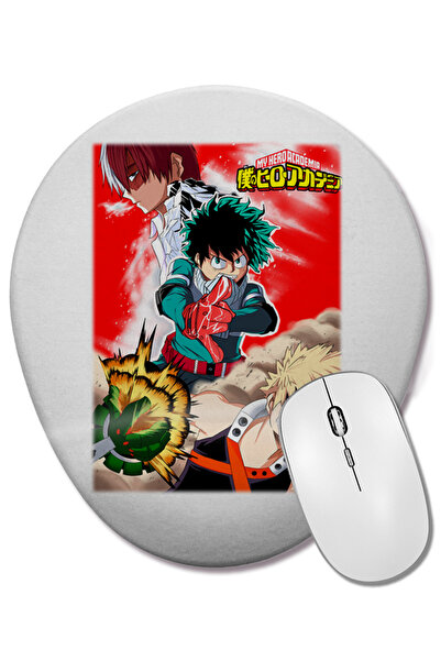 BASKI DÜNYASI Mouse Pad oval Boku no Hero Academia cu suport pentru încheietura mâinii