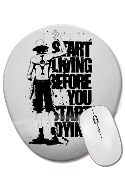 BASKI DÜNYASI One Piece Roronoa Zoro Monkey D. Luffy Mouse Pad oval cu suport...