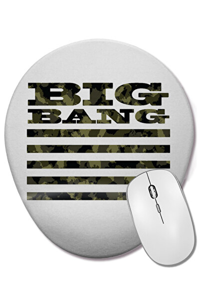 BASKI DÜNYASI Big Bang Οβάλ ποντίκι με οπίσθια υποστήριξη καρπού