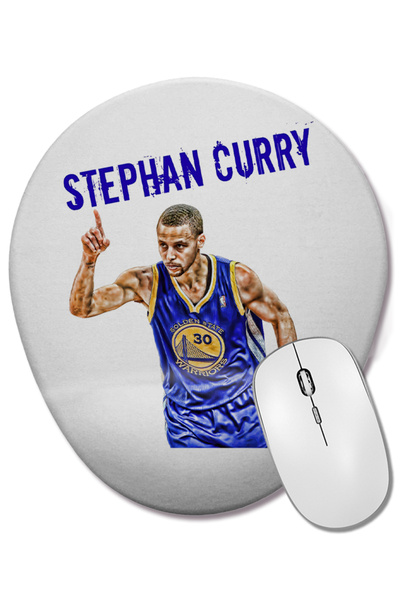 BASKI DÜNYASI Mouse Pad oval Stephen Curry 01 cu suport pentru încheietura mâinii
