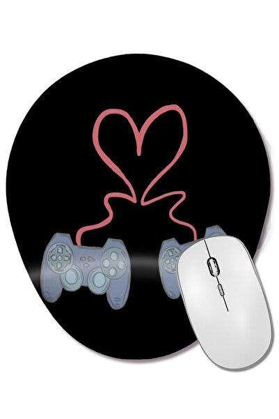 BASKI DÜNYASI Mouse Pad oval pentru iubitorii de controlere de jocuri video c...