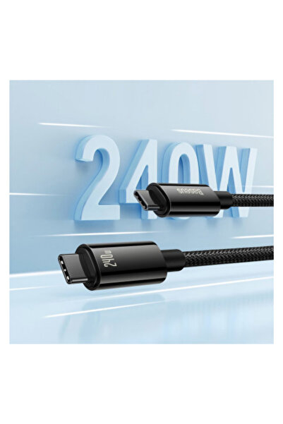 Baseus Tungsten Gold 240W Type-C toType-C 1m Hızlı Şarj & Veri Kablosu