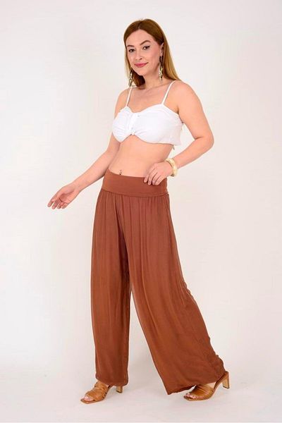 Bohem Stil Pantaloni din mătase căptușiți cu corset italian