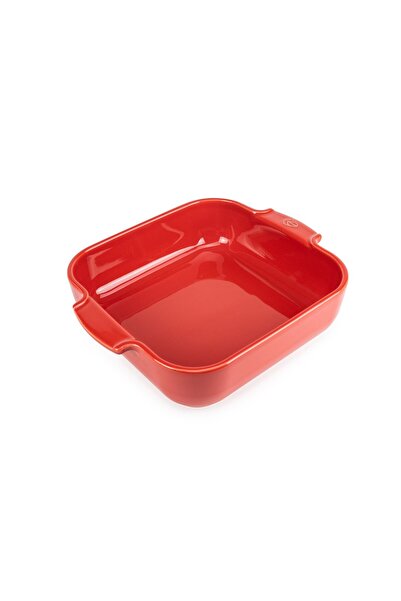 Peugeot Tavă pătrată pentru cuptor Appolia, roșie, 28 cm