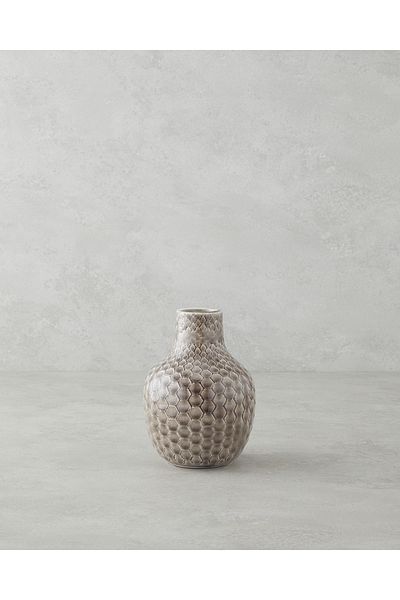 English Home Βάζο Andro 11,5x11,5x15,5 cm Καφέ