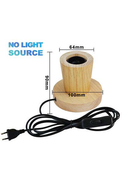 Choice E Style Modern Wood Table Lamp Retro E27 Desk Deco Light Indoor Art Lamps Living Room Bedroom Bedsid
