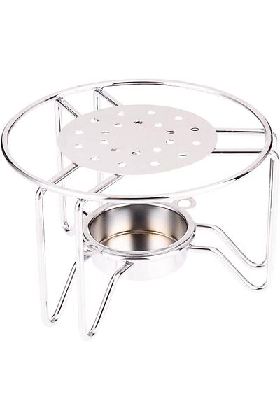 AKDC TEA WARMER STAND 16CMX16CMX10CM Silver