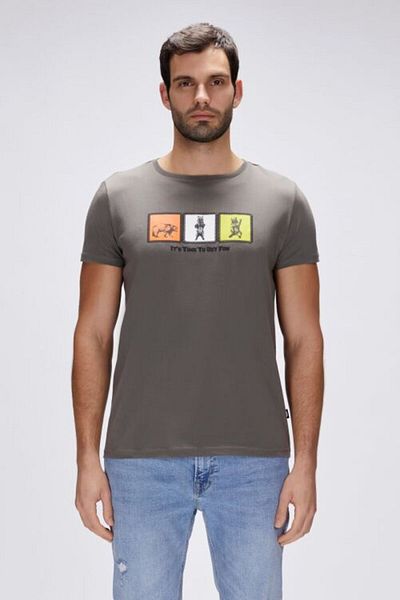 Bad Bear Men's Anthracite Entree T-Shirt Model: 25.01.07.005-C118