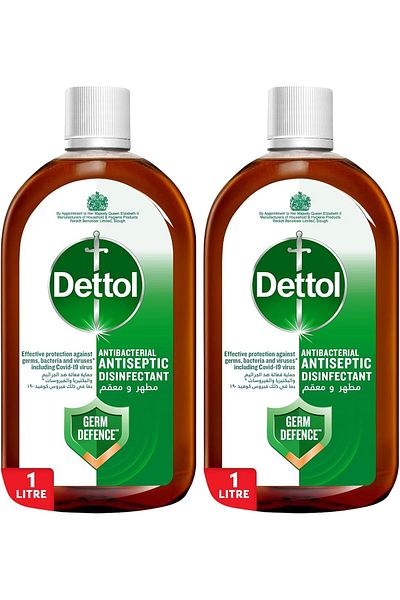 Dettol Antiseptic Antibacterial Liquid, 2L, for Germ Protection, Floor Cleaning, Bathing, Laundry