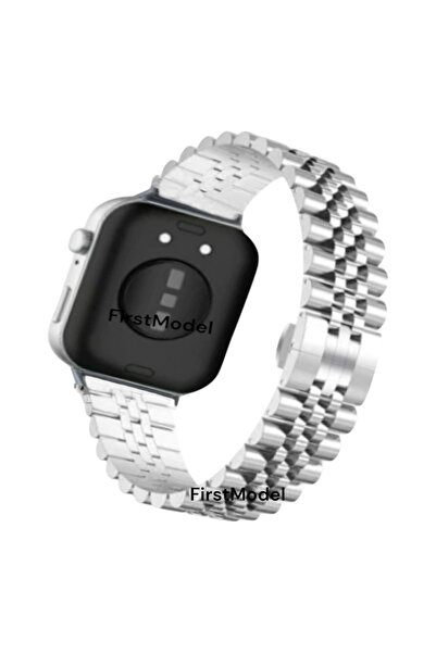FirstModel Huawei Watch Fit 3,4,5 Pro Uyumlu Rolex Stil Paslanmaz Çelik Kordo...