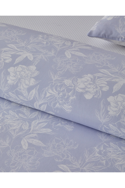 English Home Floral Vine Kolay Ütülenir Tek Kişilik Nevresim Takımı 160x220 cm Lila