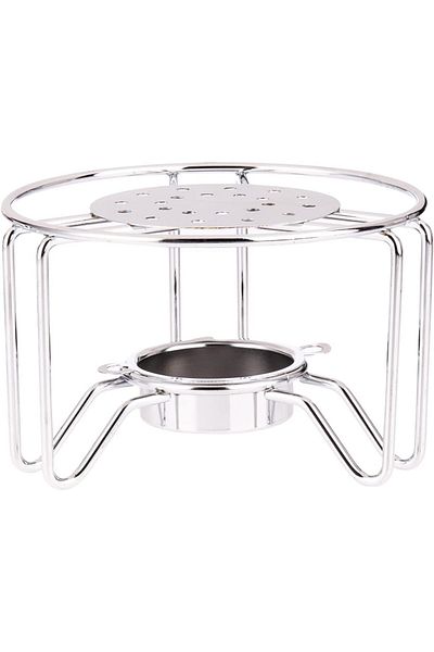 AKDC TEA WARMER STAND 16CMX16CMX10CM Silver