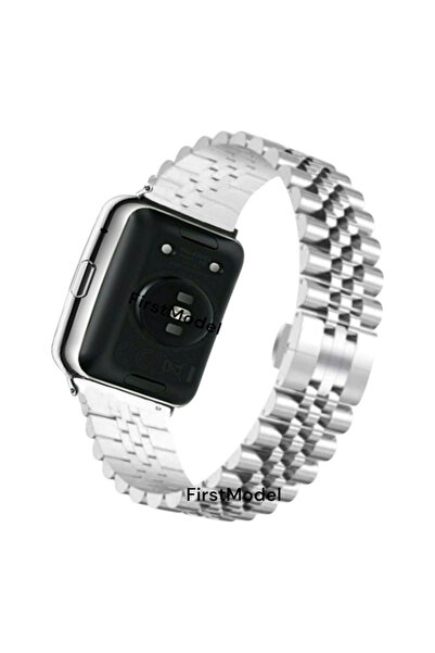 FirstModel Huawei Watch Fit 2 Uyumlu Rolex Stil Paslanmaz Çelik Kordon Pim Çe...