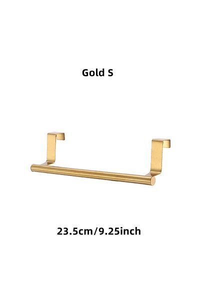 Choice 1pcs Gold S 1/2pcs Towel Rack Over Door Towel Bar Hanging Holder Stainless Steel Bathroom Kitchen Ca