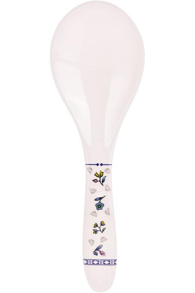 AKDC MOMENTS LILAC RICE SPOON 21CMX6CMX2CM white and blue