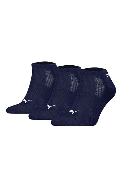 Puma Unisex Sneakersocken, 3er Pack - Cushioned Sneaker 3P, Logo, einfarbig