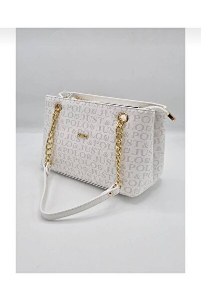 Just Polo Justpolo with Chain Women Brown Shoulder Bag Adjustable Long Strap ...