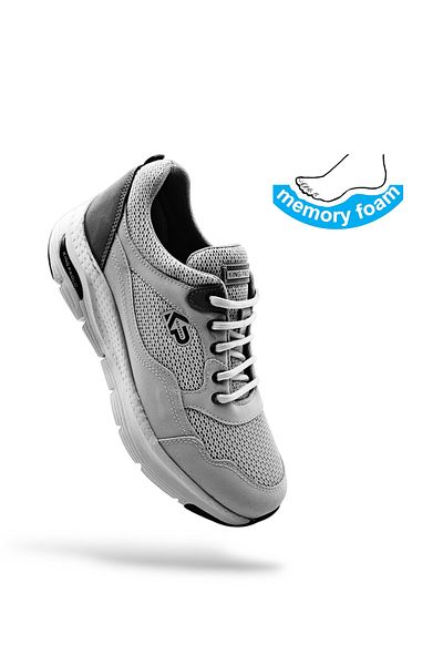 KİNG PAOLO Ανδρικά αθλητικά παπούτσια Memory Foam σε μπεζ χρώμα Walking Sneaker