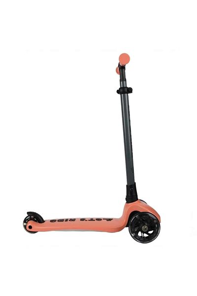 ENFAL OYUNCAK Nessiworld Let's Ride Two Lighted Foldable 3 Wheel Scooter Salmon