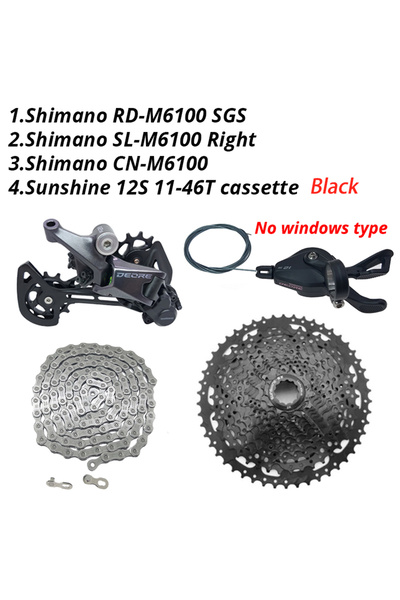 Choice مجموعة محولات السرعة 1x12 من شيمانو ديوري M6100 1x12 سرعة بدون نوافذ، ...