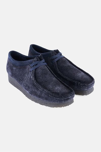 CLARKS Men Wallabee Lace Up Casual Shoes, Navy
