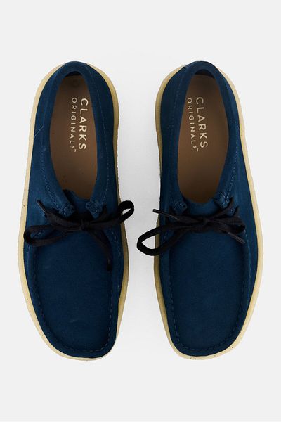 CLARKS Men Standard Lace Up Casual Shoes, Teal Blue