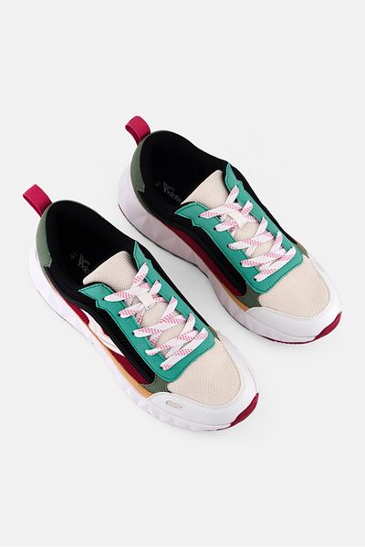 Victoria Women Colorblocked Lace Up Casual Shoes, White