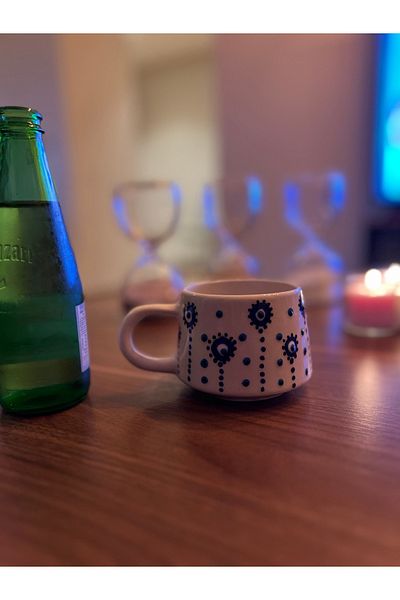 AVEGA كوب LAVERRA الأصلي بنمط خرزة عين الشر