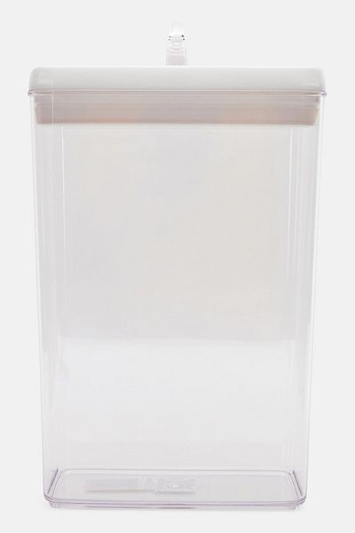 Felli Rectangle Flip Tite Storage Container 4200ml, Transparent/white