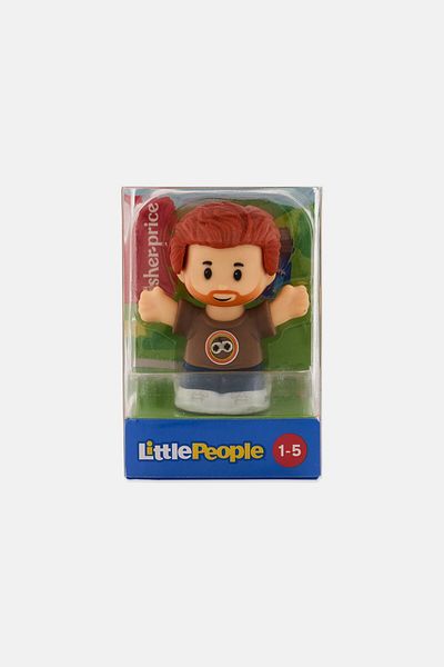 FISHER PRICE Little People Single Man in T-Shirt Mini Figure, Brown Combo
