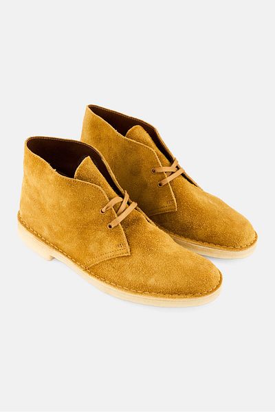 CLARKS Men Desert Lace Up Boots, Brownish Orange