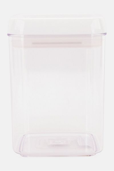 Felli Flip Tite Storage Container 1700 Ml, White/transparent