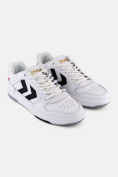 hummel Men Power Play Leather Lace Up Outdoor Shoes, White
