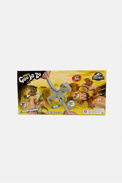 JURASSIC WORLD 3 Pack Heroes of Goo Jit Zu Action Figure 41468, Olive
