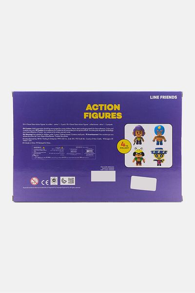BRAWL STARS 2 Pack Line Friends 16,5 Cm Action Figure, Assorted