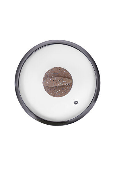 ROYALFORD 28cm Smart Granite Series Casserole with Glass Lid