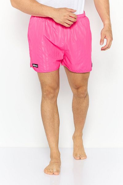 Ellesse Men Brand Logo Board Shorts, Neon Pink