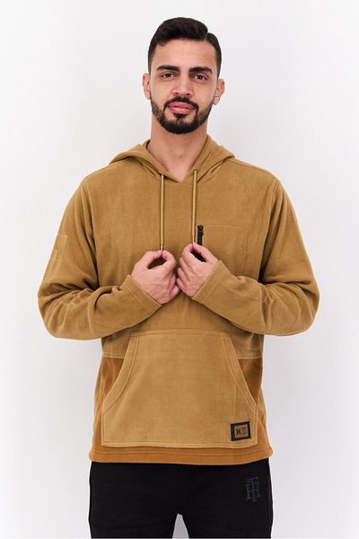 Hurley Men Sportswear Fit Hooded Long Sleeve Outdoor Sweatshirt, Brown