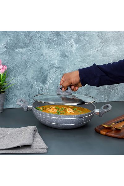 ROYALFORD Smart Granite Series 26 CM Forged Aluminum Wok Pan