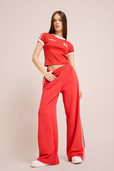 DeFacto Coole Basic-Jogginghose mit weitem Bein – elastische gerade Taille, weites, lockeres Bein E5374ax25sp