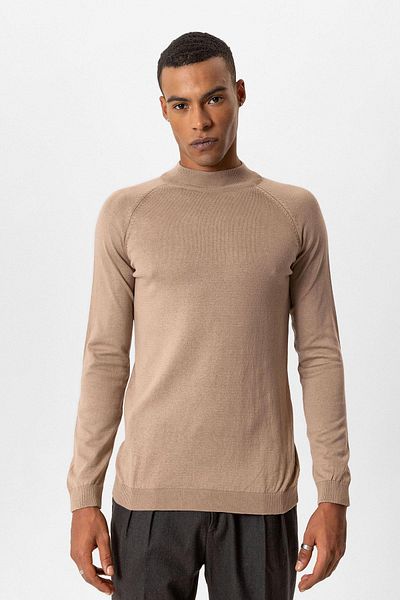 Antioch Mink Half-Thigh Men's Knitwear