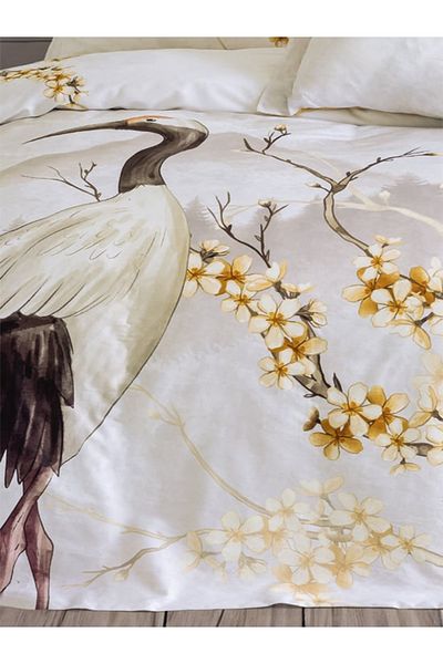 Altınbaşak Felix Digital Satin Duvet Cover Set - Double