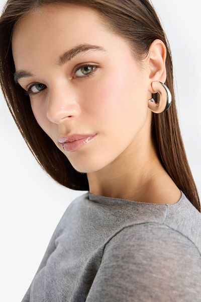 DeFacto Damen-Ohrringe mit Perlen, 3er-Set – E4434axns