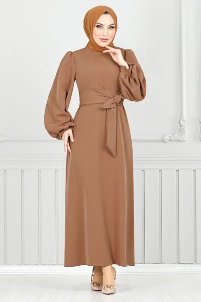 ModaMerve Μπαλόνι Μανίκι Hijab Abu 5527END900-M Μαύρισμα