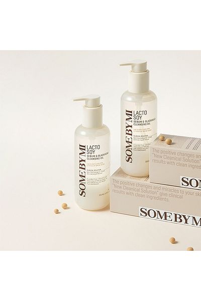 Some By Mi Korean Lacto Soy Sebum Blackhead Cleanser Oil - Improves Pore Condition - 200Ml