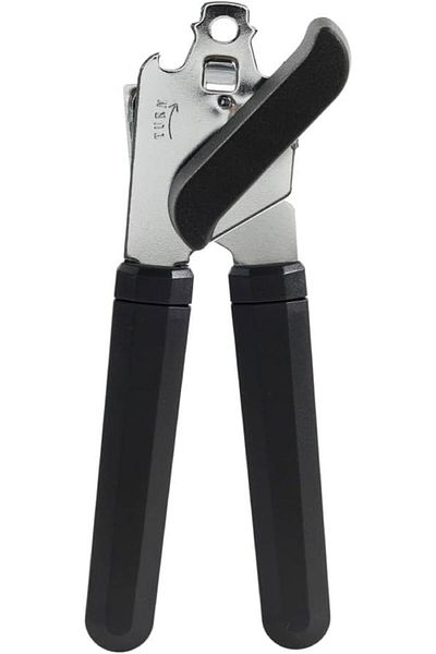 COOYA Handheld Openers, Can Opener Heavy Duty, Easy Turn Knob,Kitchen Gadgets/Essentials, Easy Grip Black