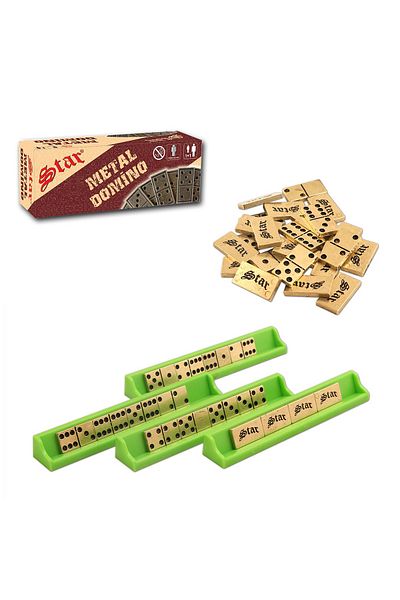 Star Okey Star Domino Zamak Large Size Domino Game Set Metal Domino Stone Set Metal 1stQuality Metal Domino